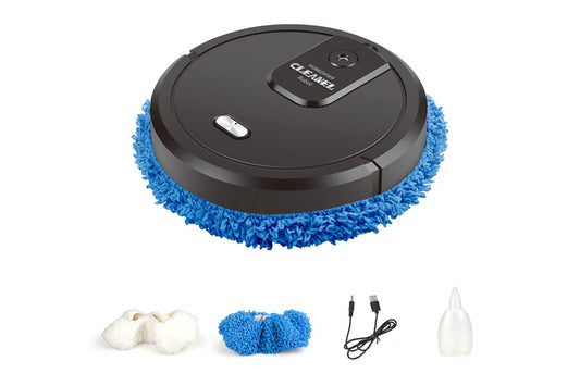 2 in 1 Mopping Robot Vacuum Cleaner with UV Spray Humidification-Black