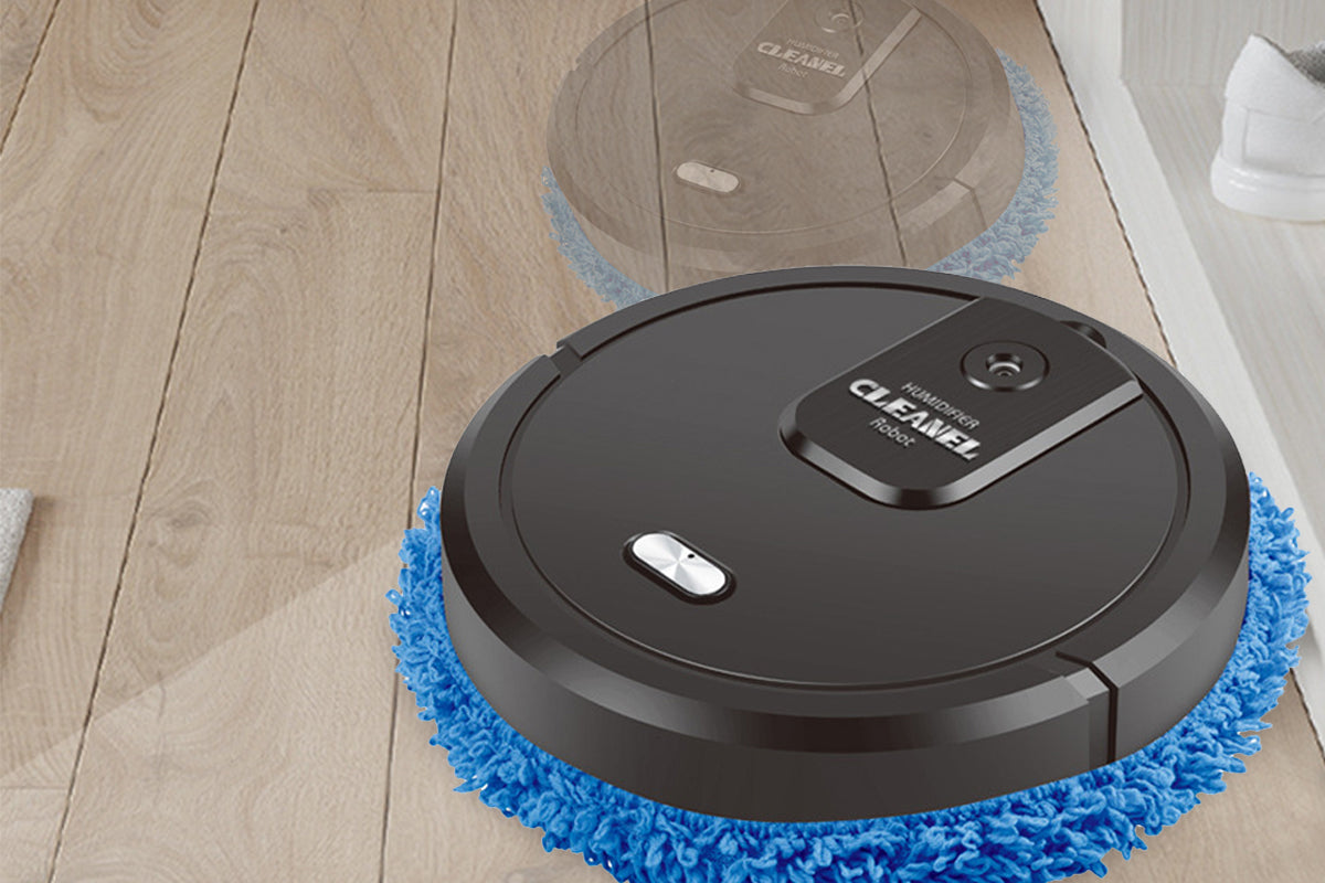 2 in 1 Mopping Robot Vacuum Cleaner with UV Spray Humidification-Black
