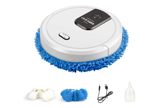 2 in 1 Mopping Robot Vacuum Cleaner with UV Spray Humidification-White