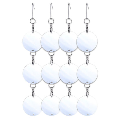 4 Set of Reflective Bird Repellent Discs Double-Sided Bird Scare Discs for Farmland Garden Home Window