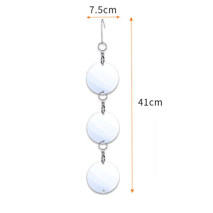 4 Set of Reflective Bird Repellent Discs Double-Sided Bird Scare Discs for Farmland Garden Home Window