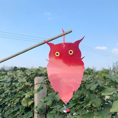 Owl Shape Double Sided Reflective Bird Repellent Scarer Owl Decoy Garden Accessory