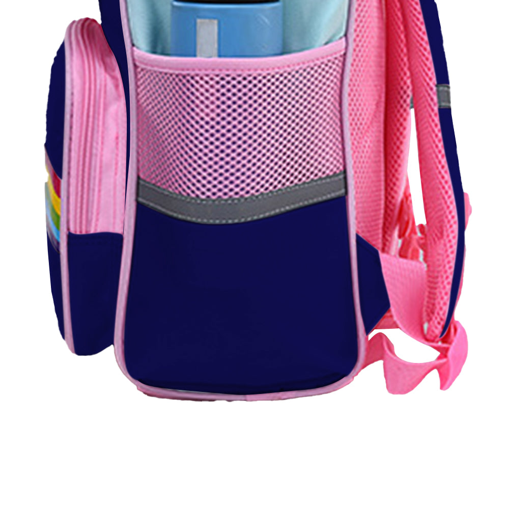 Child Kids Girls Unicorn Shoulders Backpack Travel School Bags Rucksack - Blue