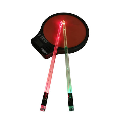 Pair of Color Changing LED Light Up Drumstick Motion Activated Glow in the Dark Rechargeable Drum Sticks