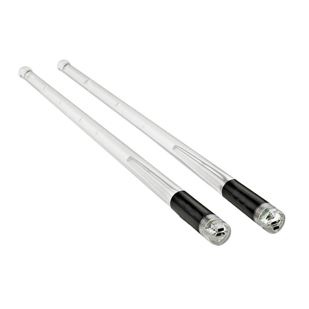 Pair of Color Changing LED Light Up Drumstick Motion Activated Glow in the Dark Rechargeable Drum Sticks