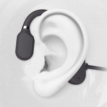 Bone Conduction Headphones Bone Conduction Headphones Bluetooth 5.0 Wireless Sports Earphones Lightweight Ear Hook -Black