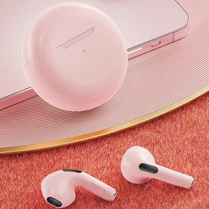 Wireless EarbudsBluetooth Headphoneswith Charging Casefor TV Smart Phone Computer LaptopSports -Pink