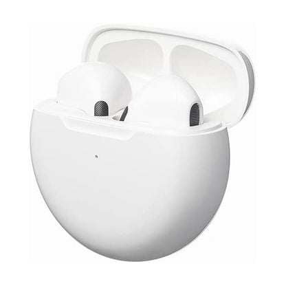 Bluetooth Headphones Wireless Earbuds Bluetooth Headphones Smartphone Compatible Wireless Earbuds with Charging Case for TV Smart Phone Computer Laptop Sports -White
