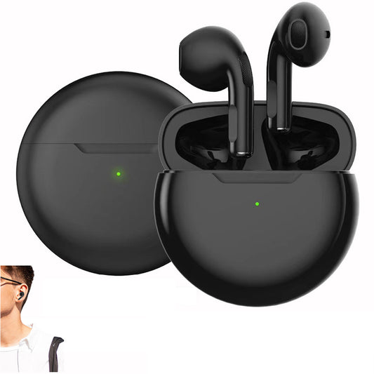 Wireless EarbudsBluetooth Headphoneswith Charging Casefor TV Smart Phone Computer LaptopSports -Black