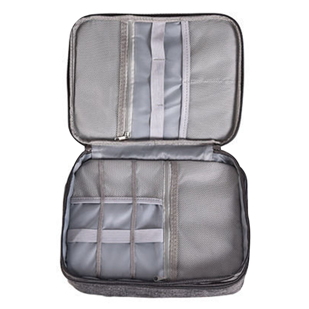 Cable Organizer Bag Charger USB Electronic Accessories Storage Travel Case -Black