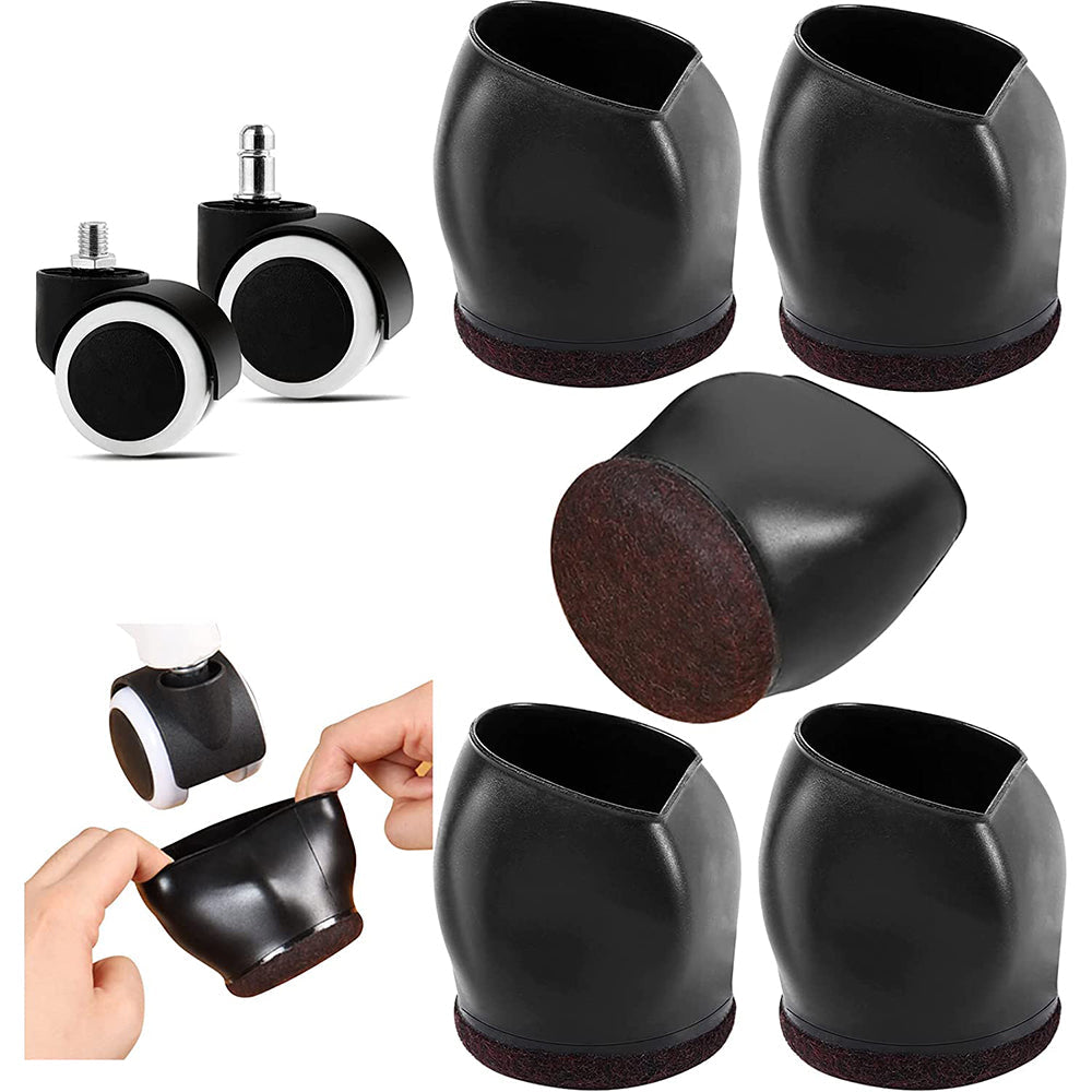 5Pcs Wheel Stoppers for Rolling Furniture Feet Floor Protectors Furniture Coasters