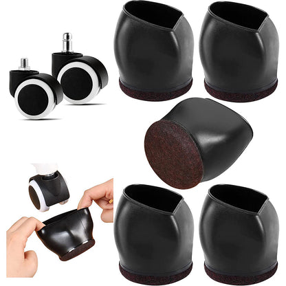5Pcs Wheel Stoppers for Rolling Furniture Feet Floor Protectors Furniture Coasters