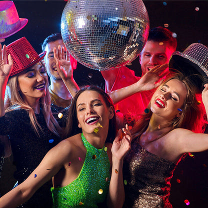 Mini Mosaic Tiles Self-Adhesive Square Mirror Glass DIY Home Wall Sticker Decors -Silver