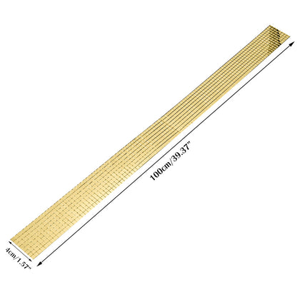 Mini Mosaic Tiles Self-Adhesive Square Mirror Glass DIY Home Wall Sticker Decors -Gold