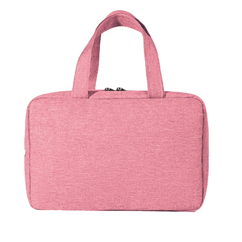 Large Capacity Toiletry Bag Travel Bag with Hanging Hook -Pink