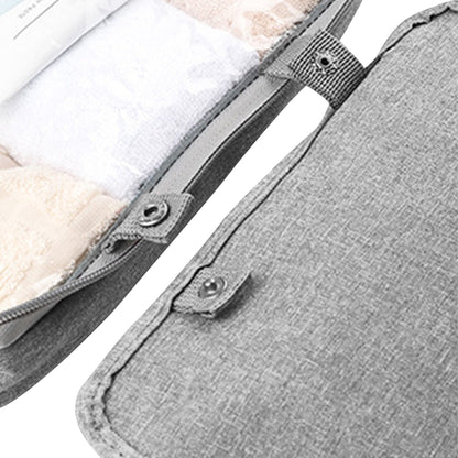 Large Capacity Toiletry Bag Travel Bag with Hanging Hook -Grey