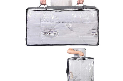 Under Bed Clothes Storage Bags Organizer with Reinforced Handles Foldable-Gray