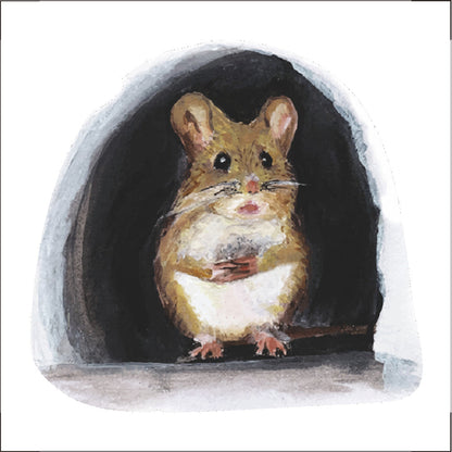 Set of 5Pcs 3D Wall Stickers Realistic Mouse Hole Wall Decal Fun Art