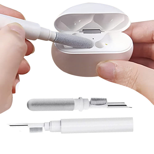 2Pcs 3 in 1 Bluetooth Earphone Cleaning Pen Multifunction Headphone Cleaner Kit with Soft Brush