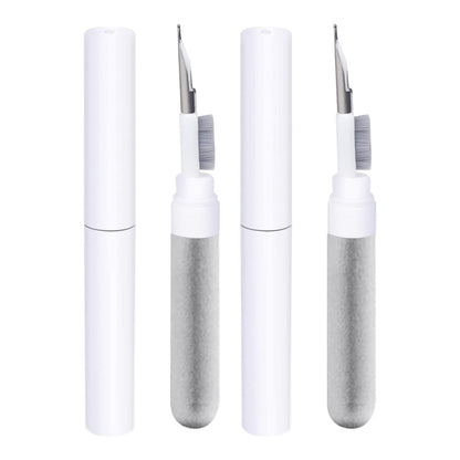 2Pcs 3 in 1 Bluetooth Earphone Cleaning Pen Multifunction Headphone Cleaner Kit with Soft Brush