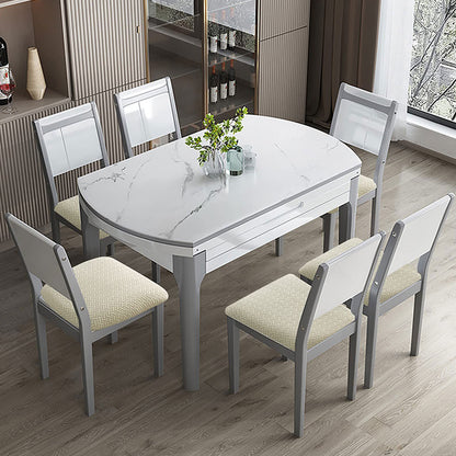 Dining Chair Seat Cover Jacquard Removable Elastic Cushion Slipcover -Beige