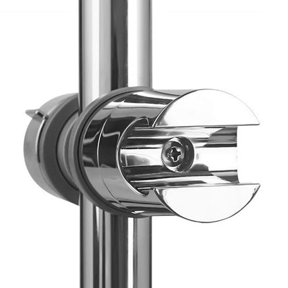 Adjustable Shower Head Holder Bracket Bathroom Shower Hose Clamp for Slide Bar