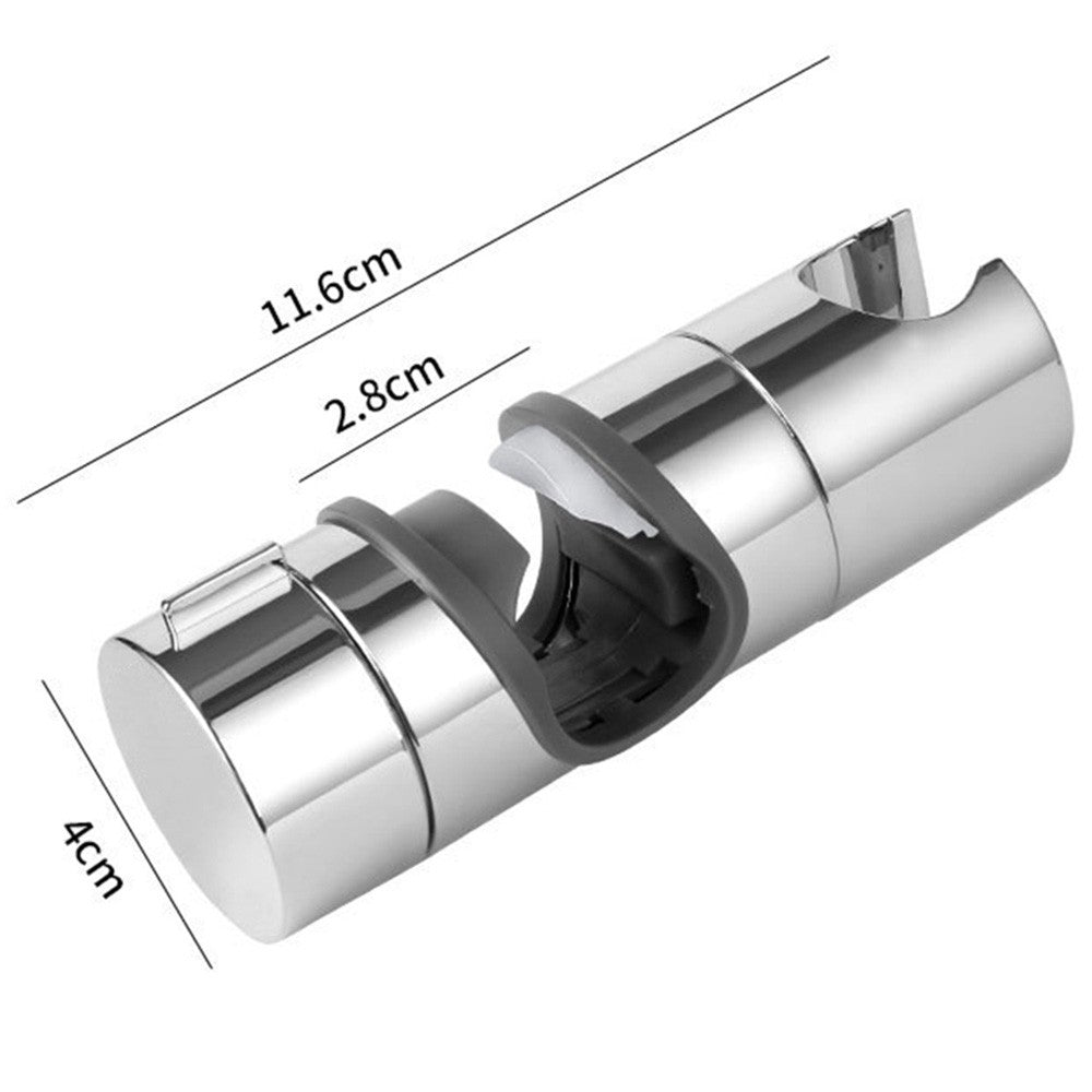 Adjustable Shower Head Holder Bracket Bathroom Shower Hose Clamp for Slide Bar