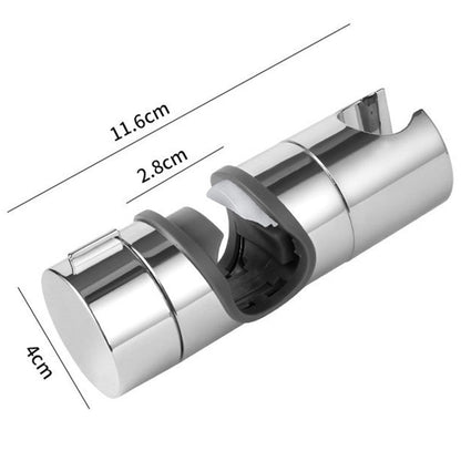 Adjustable Shower Head Holder Bracket Bathroom Shower Hose Clamp for Slide Bar