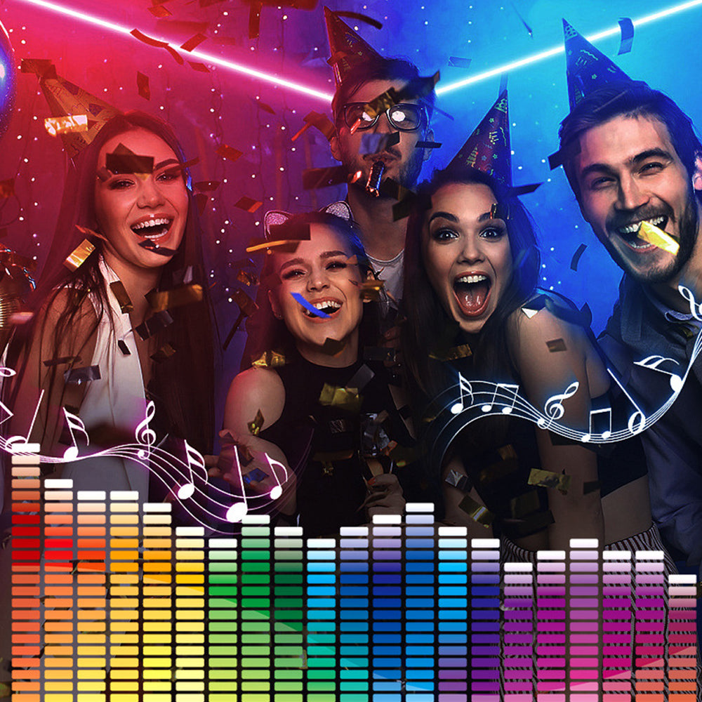 Bluetooth LED Lights RGB Color Changing Music Sync LED Strip Lights for Bedroom Party Living Room-Style 3