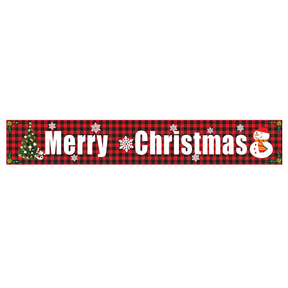 Large Merry Christmas Banner Sign Indoor Outdoor Wall Hanging Decor