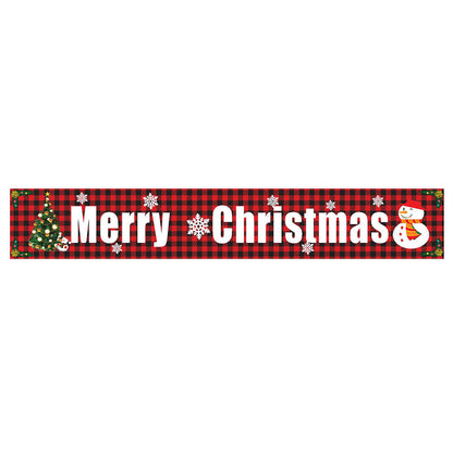 Large Merry Christmas Banner Sign Indoor Outdoor Wall Hanging Decor