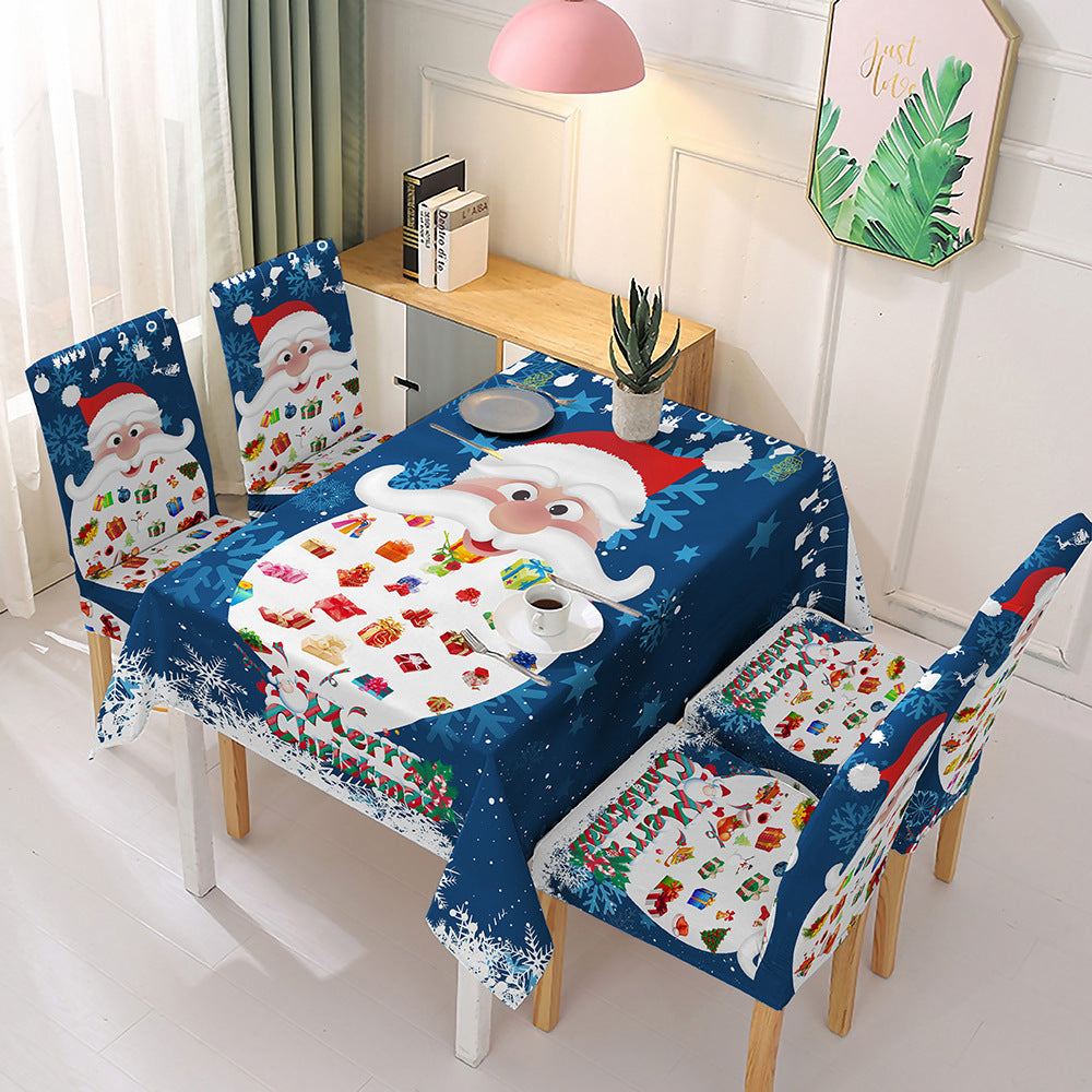 Rectangle Christmas Tablecloth Xmas Decor