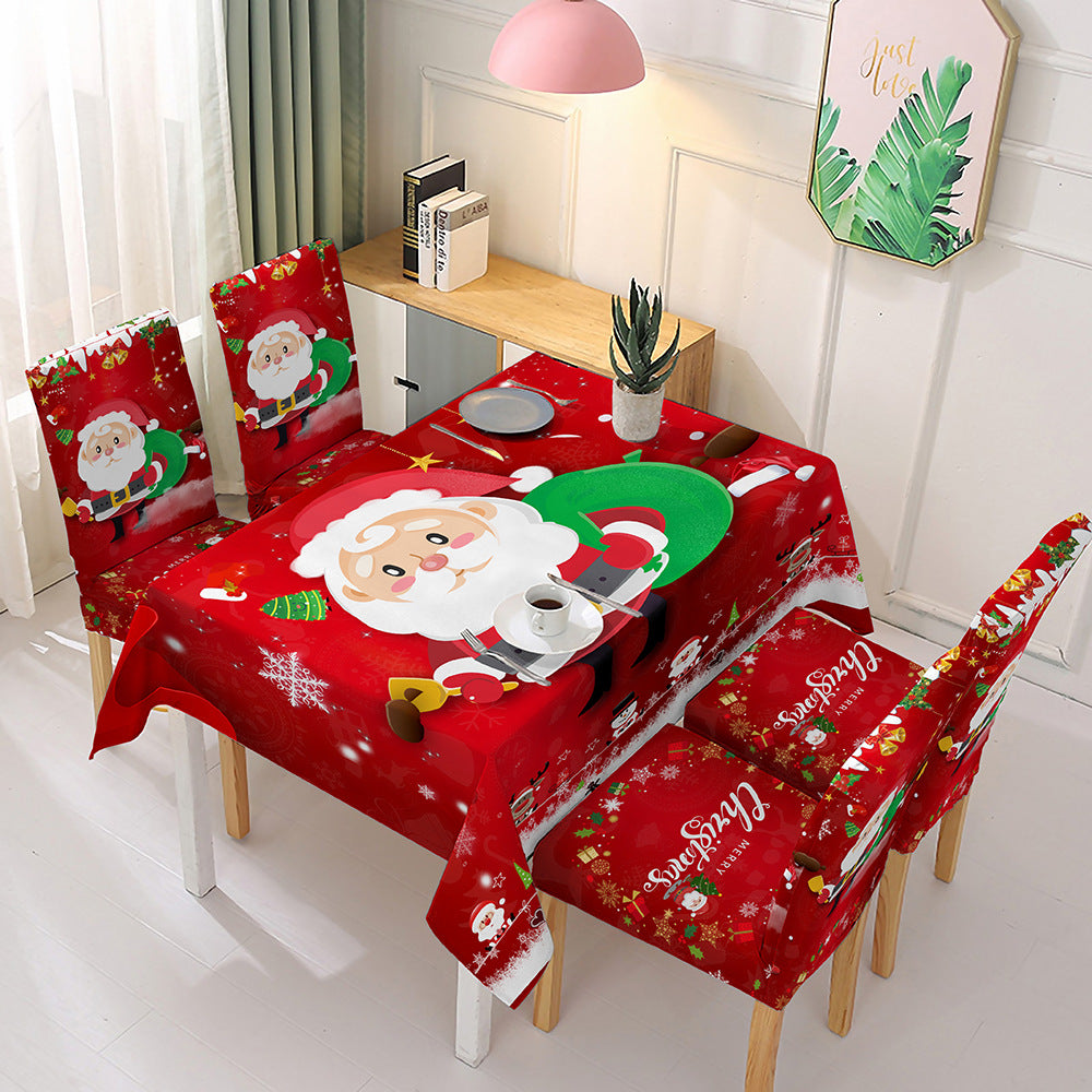 Rectangle Christmas Tablecloth Xmas Decor