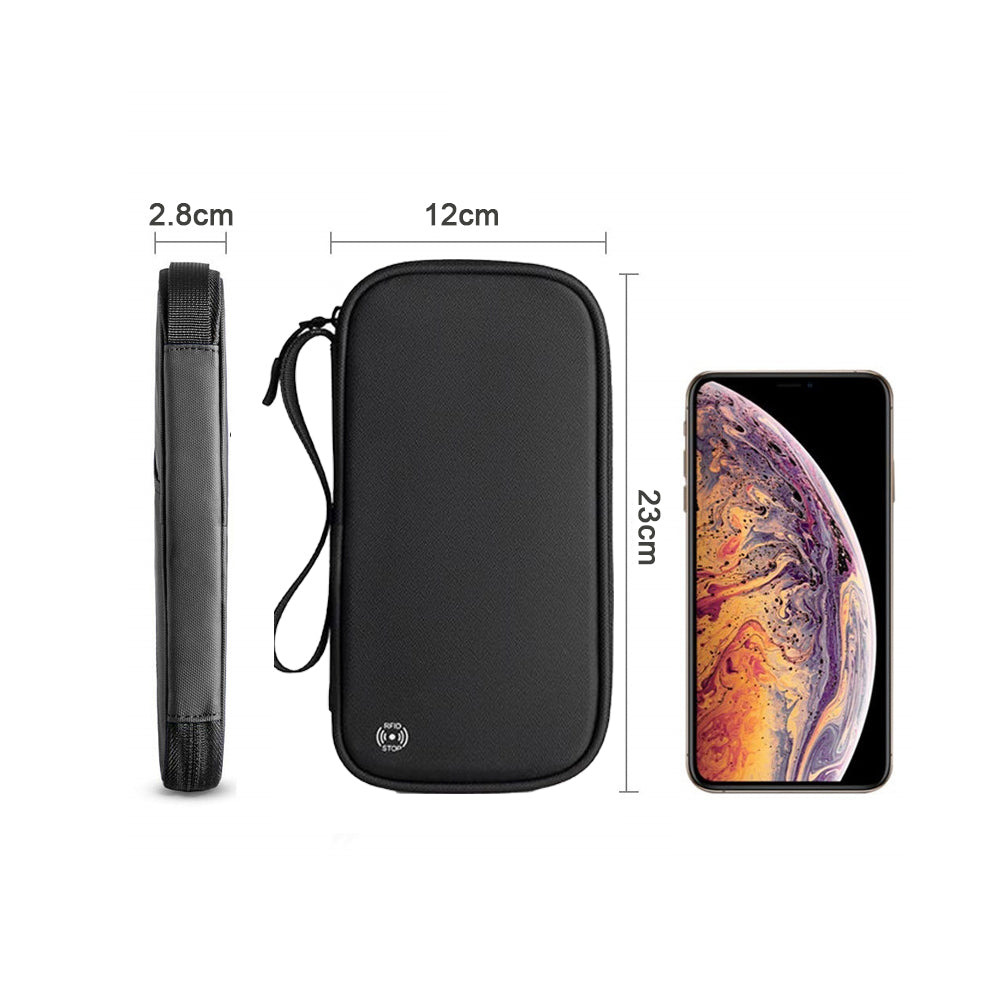 RFID Travel Passport Holder for Family -Black