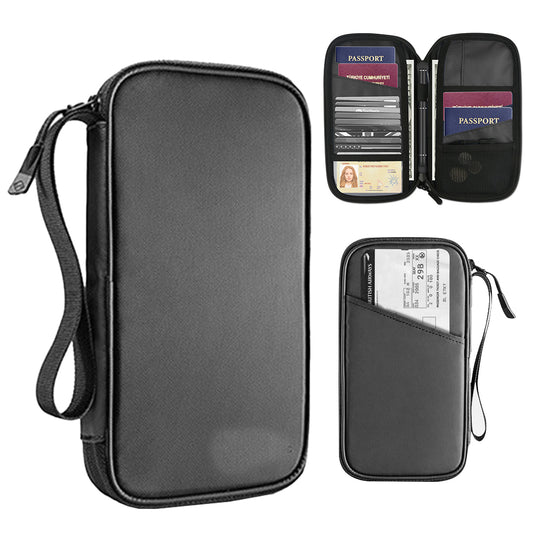 RFID Travel Passport Holder?C Black