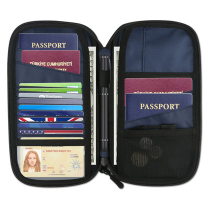 RFID Travel Passport Holder for Family -Black