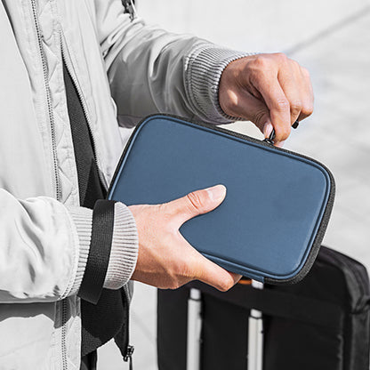 RFID Travel Passport Holder for Family -Blue