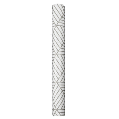 Geometric Stripes Wallpaper Peel and Stick Wallpaper Hexagon Removable Self Adhesive Wallpaper -Silver
