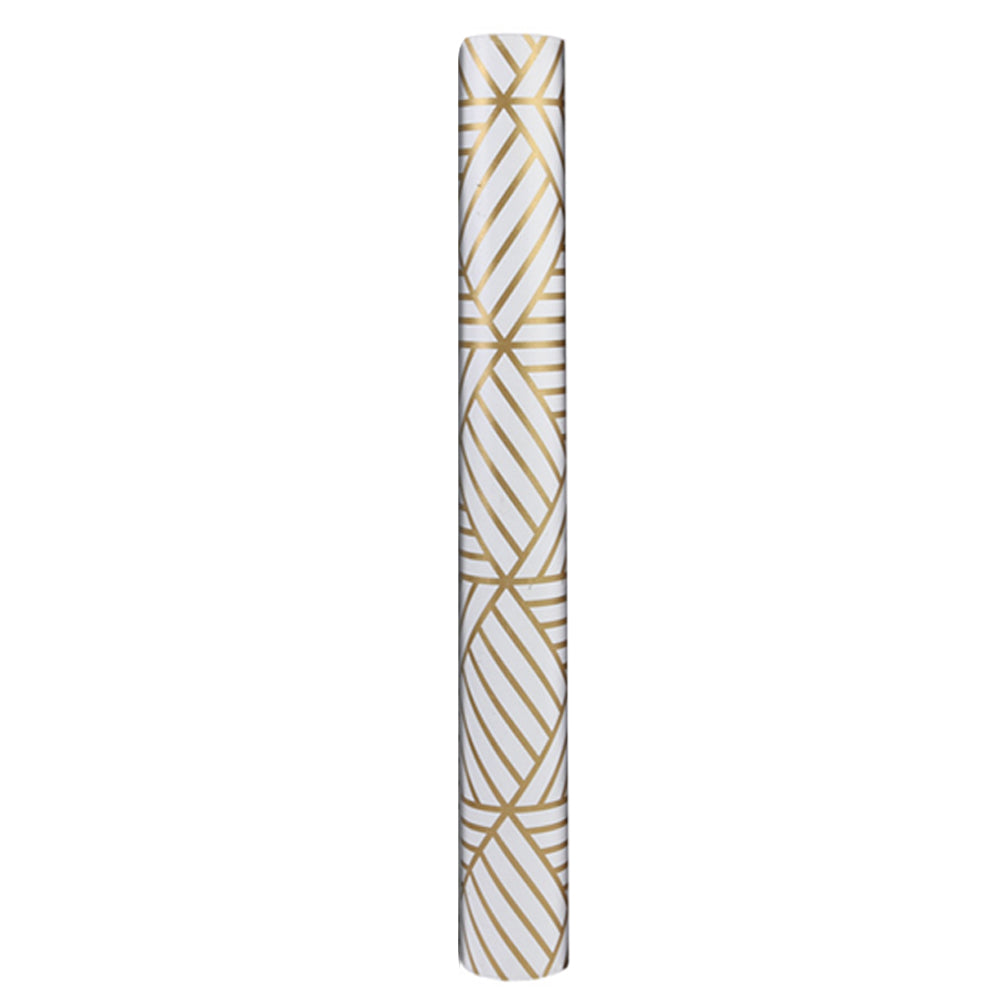 Geometric Stripes Wallpaper Peel and Stick Wallpaper Hexagon Removable Self Adhesive Wallpaper -Gold