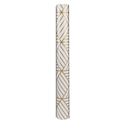 Geometric Stripes Wallpaper Peel and Stick Wallpaper Hexagon Removable Self Adhesive Wallpaper -Gold
