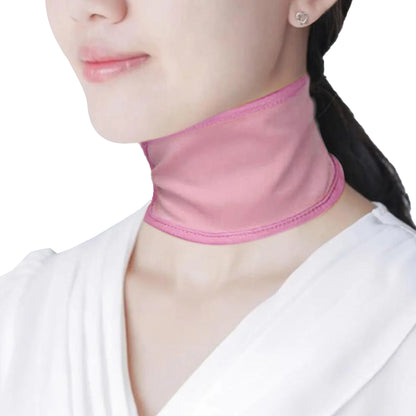 Castor Oil Neck Pack Reusable Castor Oil Compress Wrap with Flexible Buckle -Pink