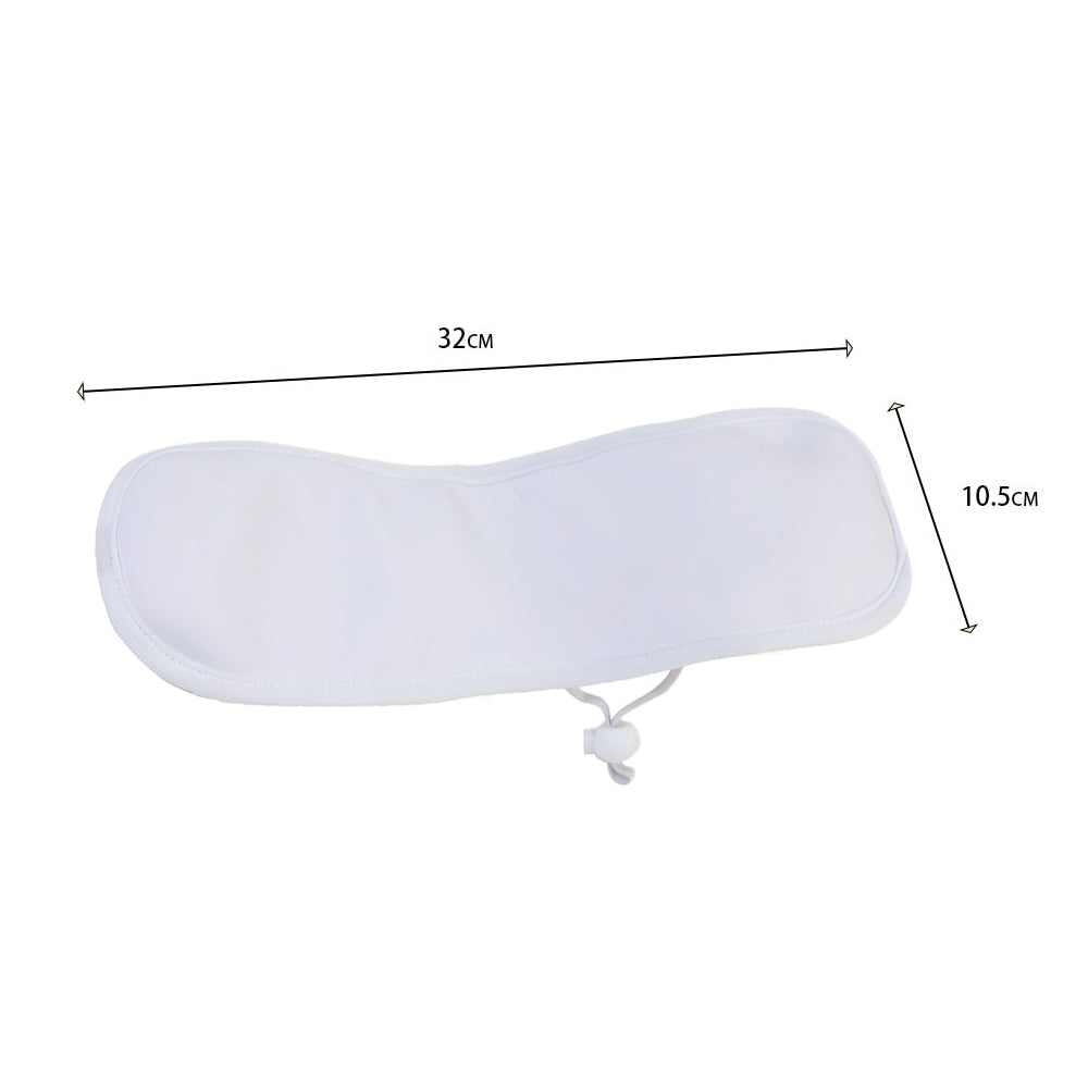 Castor Oil Neck Pack Compress Reusable Neck Wrap with Flexible Buckle for Neck Relaxation-White