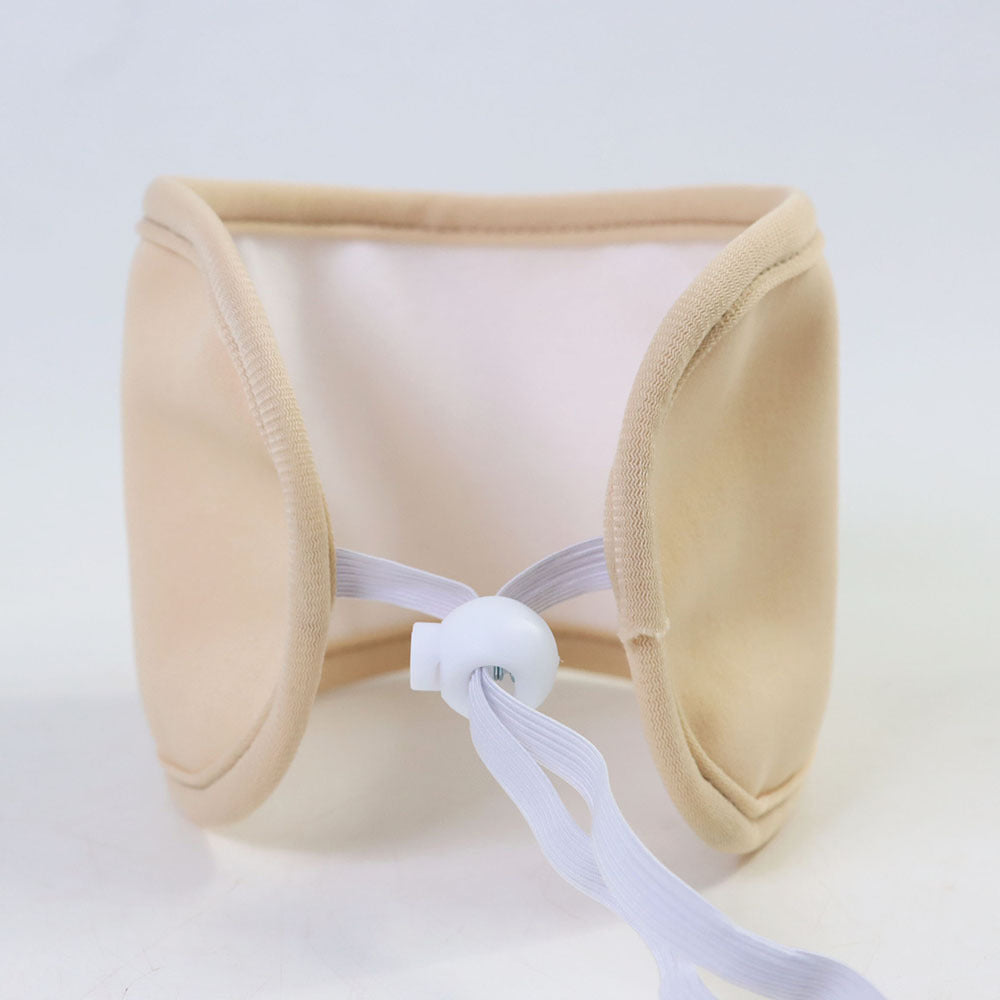 Castor Oil Neck Pack Reusable Castor Oil Compress Wrap with Flexible Buckle -Khaki