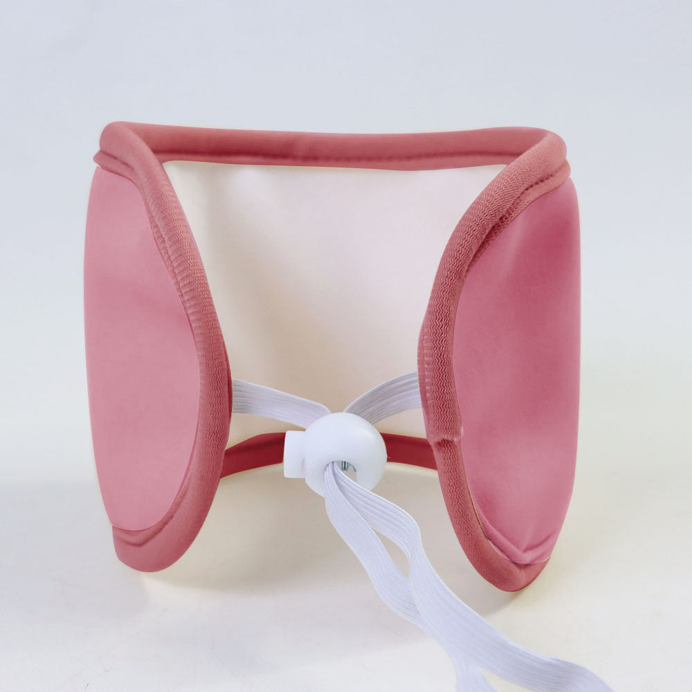 Castor Oil Neck Pack Reusable Castor Oil Compress Wrap with Flexible Buckle -Pink