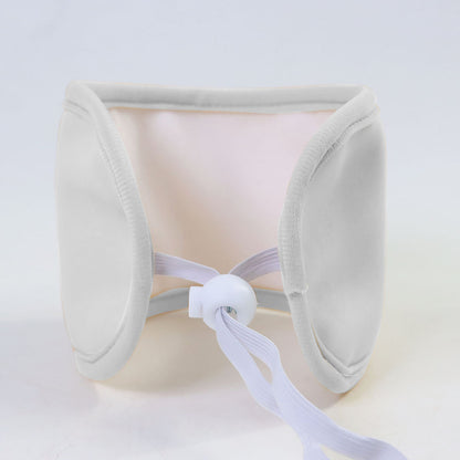Castor Oil Neck Pack Compress Reusable Neck Wrap with Flexible Buckle for Neck Relaxation-White