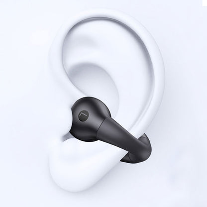 Bone Conduction Headphones Ear Clip On Bone Conduction Wireless Bluetooth 5.3 Earphones Sport Headphones -Black