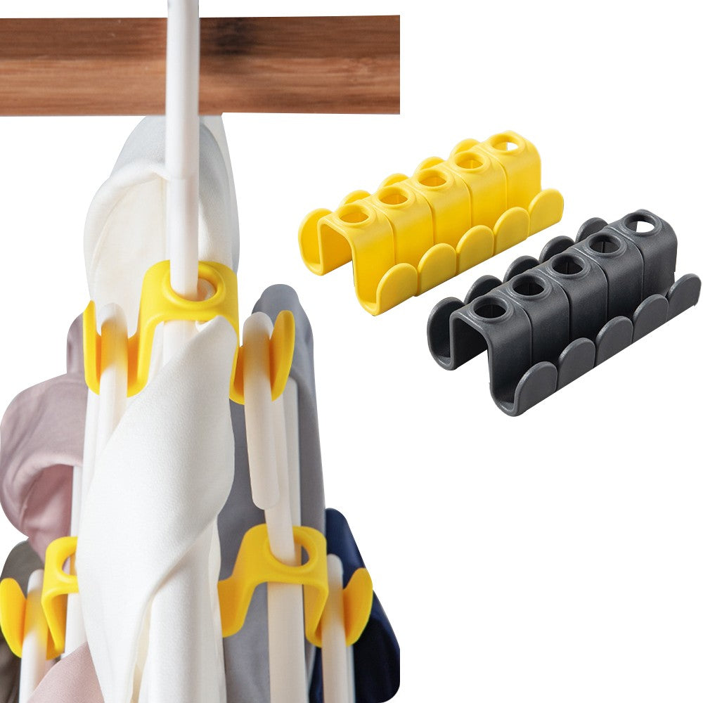 20Pcs Double-Sided Hangers Connector Coat Clothes Hanger Hooks Extender Hooks