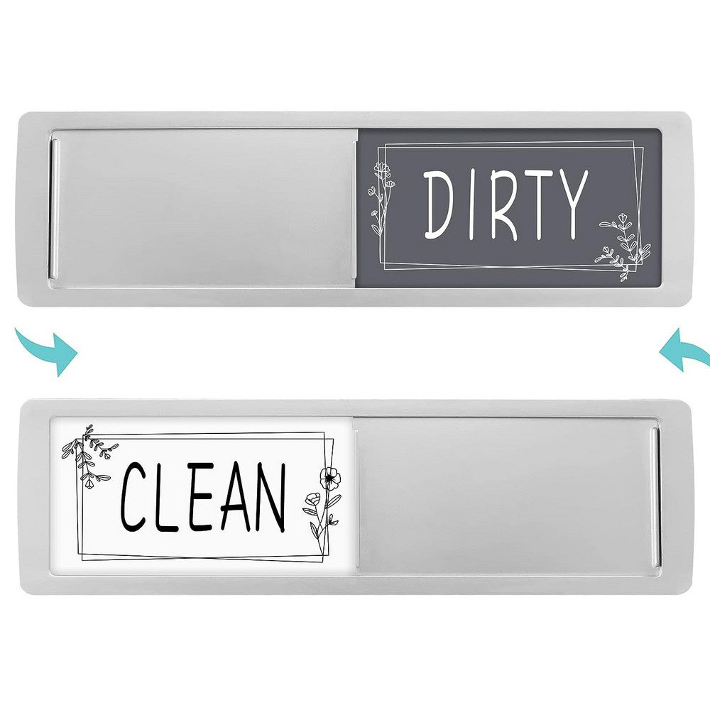 Magnetic Indicator Rectangle Clean Dirty Dishwasher Sign