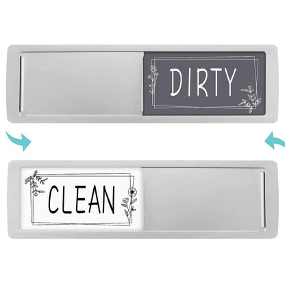 Magnetic Indicator Rectangle Clean Dirty Dishwasher Sign