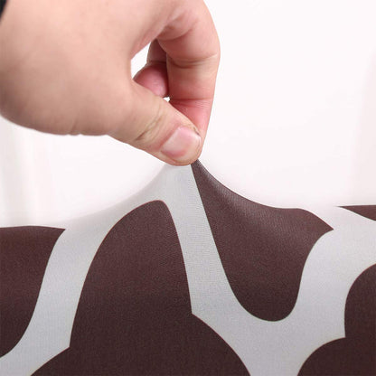 Chair Cover 4Pcs Elastic Dining Chair Protective Covers Stretch Chair Covers Slipcovers for Home Use-Coffee